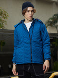 Campus Sutra Tactile Shepard Check Puffer Jacket