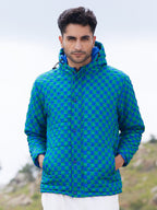 Campus Sutra Micro Buffalo Check Puffer Jacket