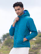 Campus Sutra Micro Buffalo Check Puffer Jacket