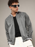 Campus Sutra Zip-Front Baseball Jacket