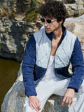 Campus Sutra Contrast V Quilted Puffer Jacket