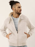 Campus Sutra Fur-Lined Suede Bomber Jacket