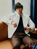 Campus Sutra Zip-Front Crease-Tactile Jacket
