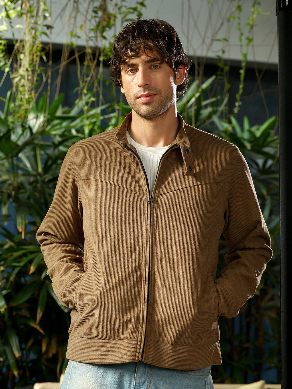 Campus Sutra Corduroy Rider Jacket