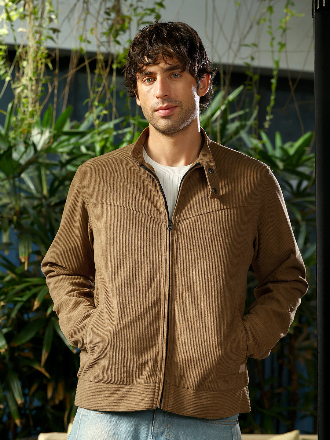 Campus Sutra Corduroy Rider Jacket