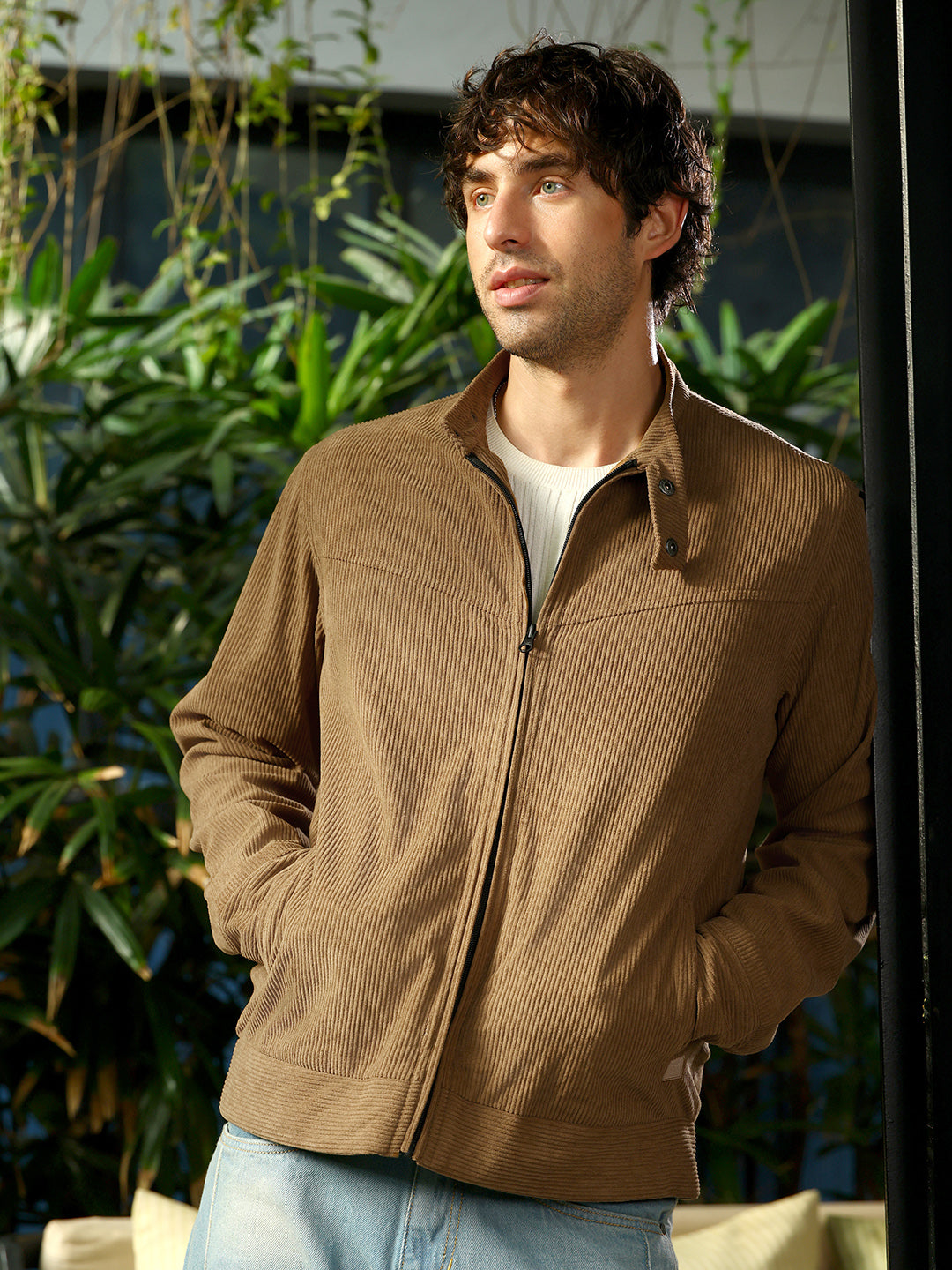 Campus Sutra Corduroy Rider Jacket