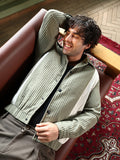 Campus Sutra Panelled Crease-Tactile Jacket