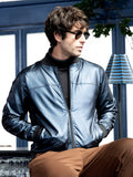 Campus Sutra Patent-Panel Bomber Jacket
