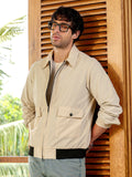 Campus Sutra Zip-Front Geometric-Jacquard Jacket