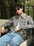 Campus Sutra Dye Utility-Twill Bomber Jacket
