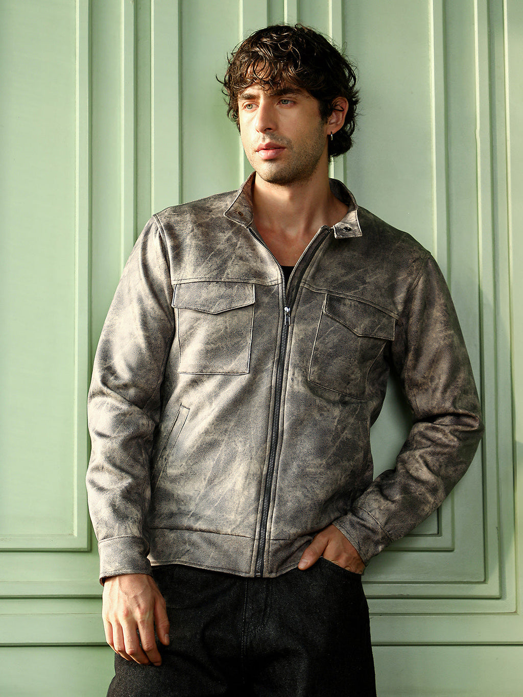 Campus Sutra Dye Utility-Twill Rider Jacket