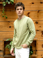 Campus Sutra Cable Knit Sweater