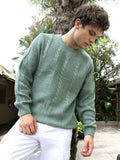 Campus Sutra Twist-Knit Pullover Sweater