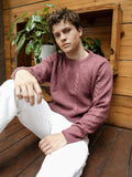 Campus Sutra Twist-Knit Pullover Sweater