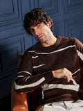 Campus Sutra Mono-Abstract Pullover Sweater