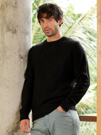 Campus Sutra Drip-Jacquard Pullover Sweater