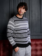 Campus Sutra Scandi-Jacquard Pullover Sweater