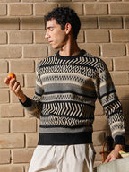 Campus Sutra Scandi-Jacquard Pullover Sweater
