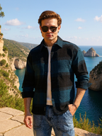 Campus Sutra Vignette-Checkered Oversized Shirt