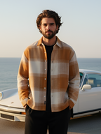 Campus Sutra Vignette-Checkered Oversized Shirt