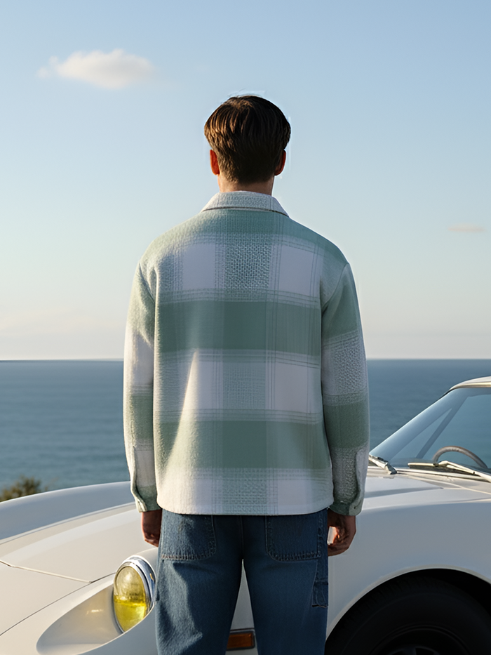 Campus Sutra Vignette-Checkered Oversized Shirt