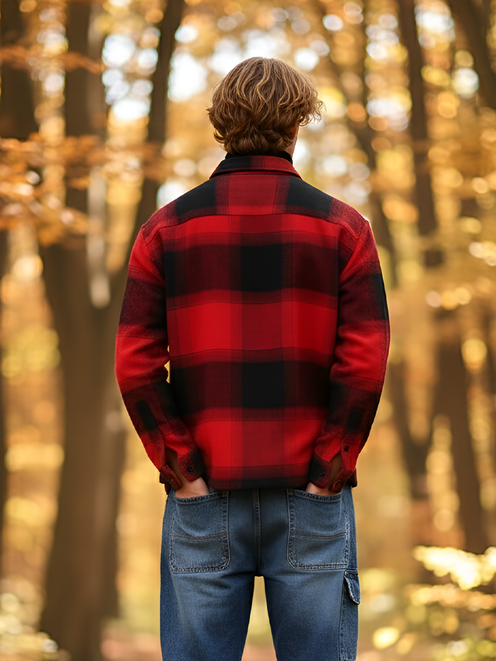 Campus Sutra Vignette-Checkered Oversized Shirt