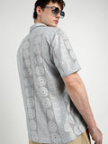 Campus Sutra Oversized Mandala Shirt