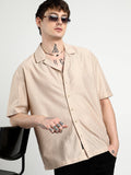 Campus Sutra Oversized Honeycomb Shirt