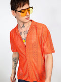 Campus Sutra Oversized Geometric Shirt