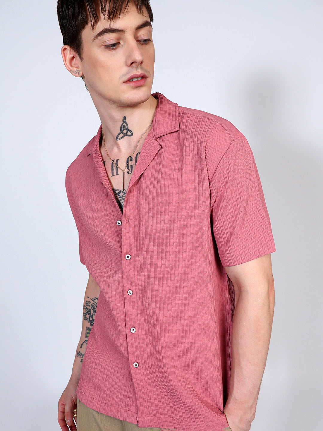 Campus Sutra Oversized Interwine Shirt