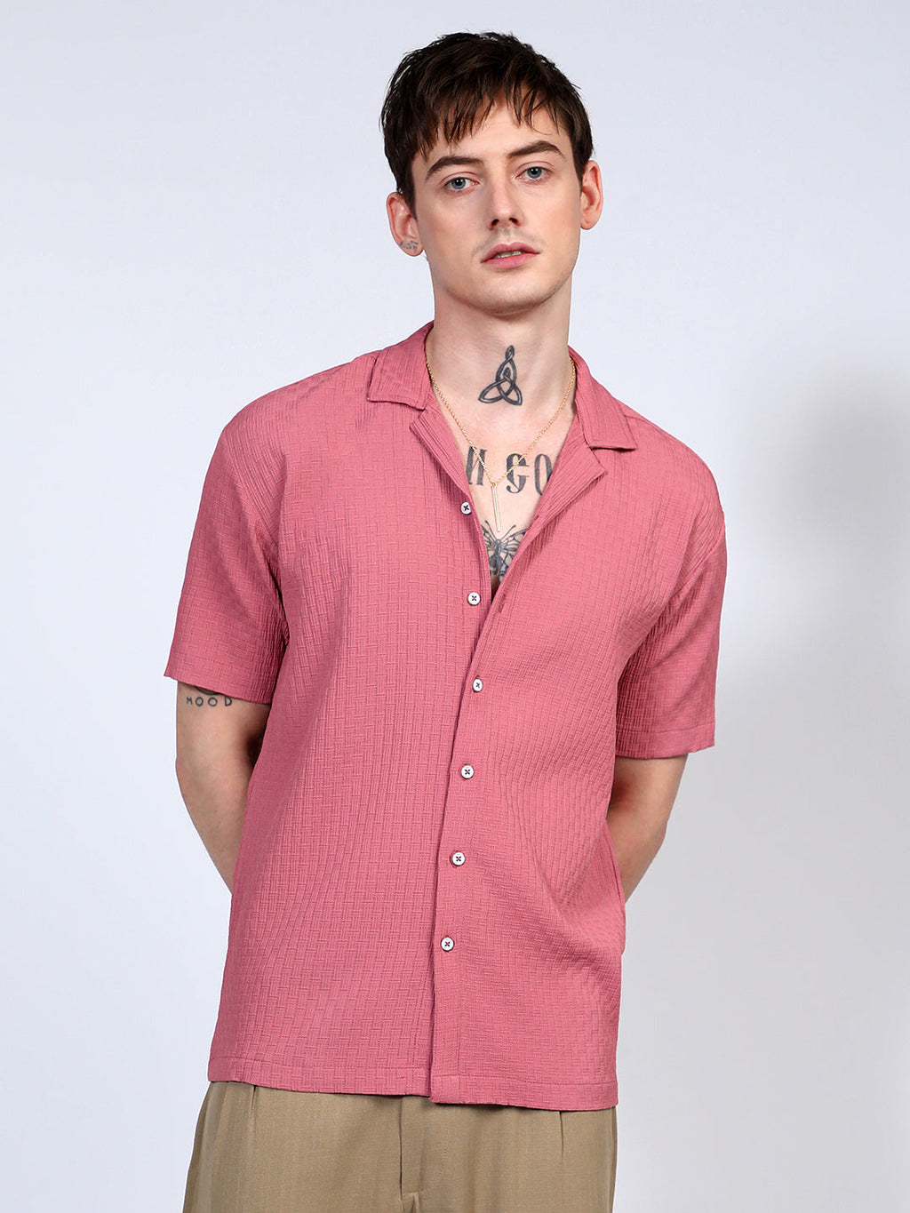 Campus Sutra Oversized Interwine Shirt