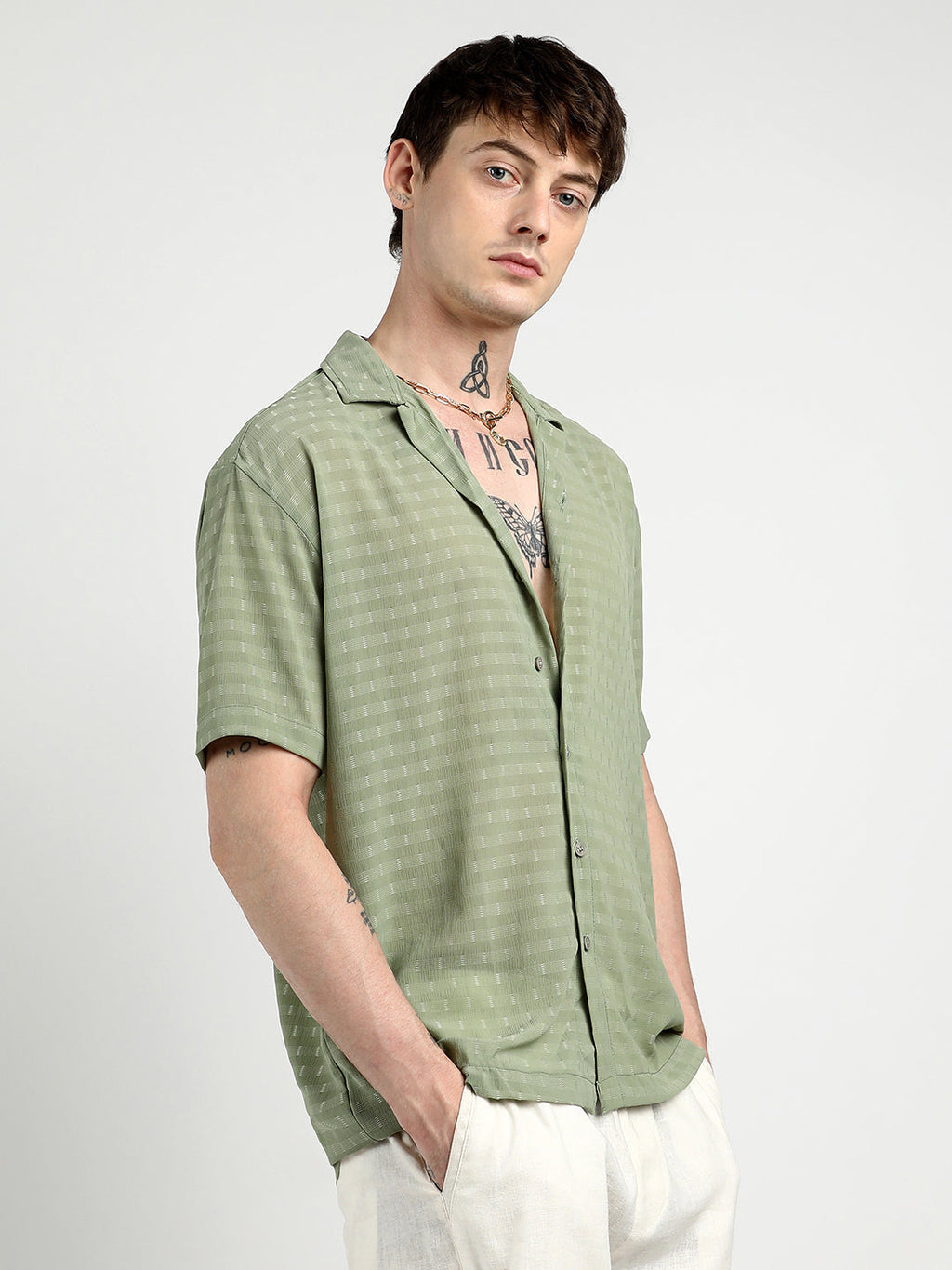 Campus Sutra Oversized Woven Shirt