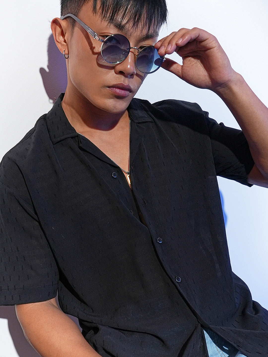 Campus Sutra Oversized Woven Shirt