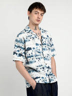 Campus Sutra Oversized Water Strokes Shirt