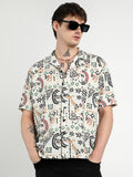 Campus Sutra Oversized Bohemian Shirt