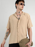 Campus Sutra Oversized Pom-Pom Shirt