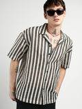 Campus Sutra Oversized Candy Striped Shirt