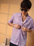 Campus Sutra Boho Knit Oversized Shirt