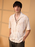 Campus Sutra Faded Woven Oversized Shirt