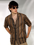 Campus Sutra Multitrack Knit Oversized Shirt