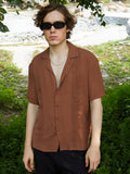 Campus Sutra Panel-Pleat Oversized Shirt