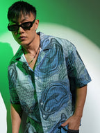 Campus Sutra Oceanic Oversized Shirt