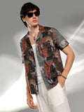 Campus Sutra Abstract Utility Oversized Shirt