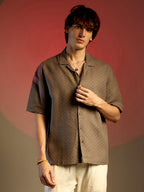 Campus Sutra Quad-Lined Oversized Shirt