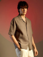 Campus Sutra Quad-Lined Oversized Shirt