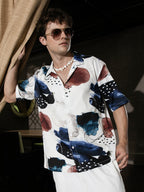 Campus Sutra Abstract Blob Oversized Shirt