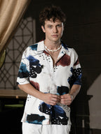 Campus Sutra Abstract Blob Oversized Shirt