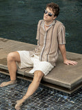 Campus Sutra Striped Knit Oversized Shirt