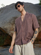 Campus Sutra Heathered Korean Oversized Shirt