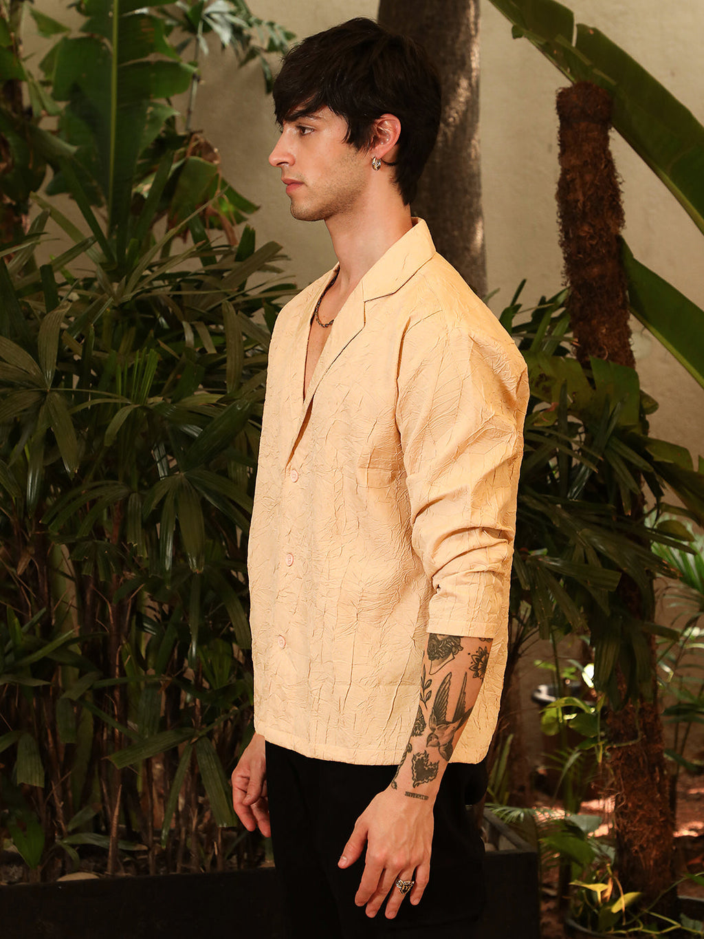 Campus Sutra Wrinked Korean Oversized Shirt